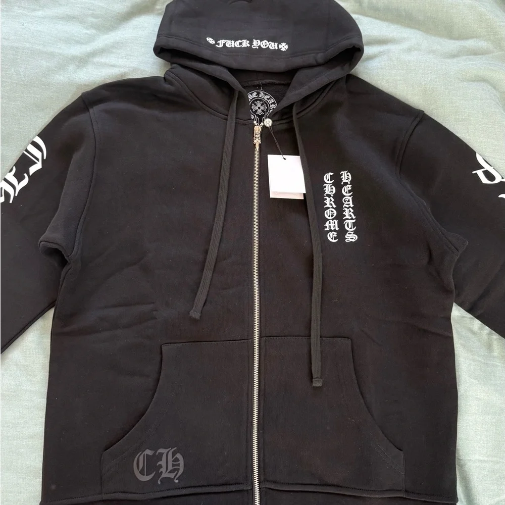 Chrome Hearts Black Zip Hoodie - Picture 2 of 4